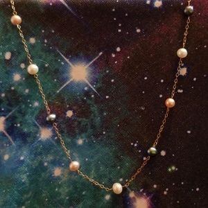 10kt Gold Fresh Water Pearl 18" Necklace